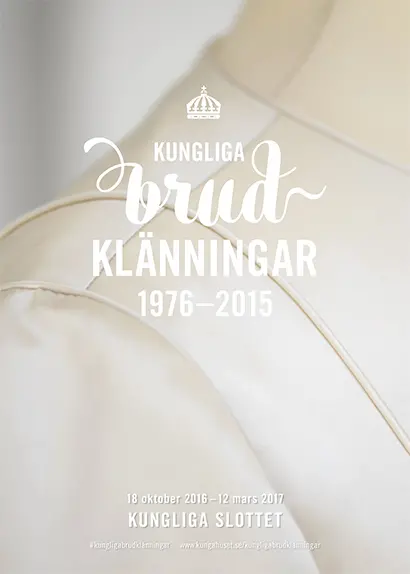 Kungliga brudklänningar Drottning Silvia utställning Rikssalen Kungliga slottet 2016