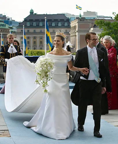 Bröllop Kungliga brudklänningar Kronprinsessan Victoria utställning Rikssalen Kungliga slottet 2016